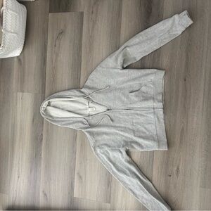 Full Tilt Light Gray Women's Zip-Up Hoodie